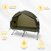 Tente-lit de camping pliable et portable, nouveau design, pour une personne, idéale pour la randonnée