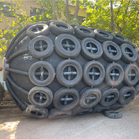 Garde-boue en caoutchouc pneumatique flottant haute Performance 80 50kpa chaîne de filet de pneu fournitures marines à bas prix pour bateaux en caoutchouc naturel