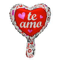 Ballon en aluminium LOVE espagnol de 10 pouces, très vendu par Emay, pour la Saint-Valentin, les mariages et les fêtes