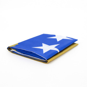 Оптовая продажа дешевые пользовательские флаги 100% полиэстер шелкография <span class=keywords><strong>Kosovo</strong></span> страна национальный флаг 3x5 футов с латунной встраиватель - Product Image 5