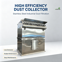 Collecteur de poussière en acier inoxydable antirouille pour la filtration des gaz hautement corrosifs