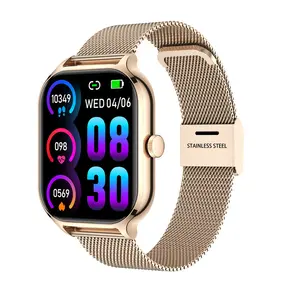 Montre intelligente pour hommes femmes pour téléphone Android IOS étanche moniteur de fréquence cardiaque pression artérielle oxygène Sport Smartwatch