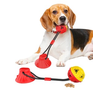 Pelota de Juguete Interactiva de Lujo para Perros con Ventosa, Sonido y Dispensador de Comida, Cuerda de TPR Resistente a Mordidas, Juguete para Cachorros para la Dentición y Molar - Product Image 3