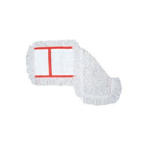 Serpillère plate NME 8750 Extra Tufting 50 cm, blanc neige, microfibre hautement absorbante, pour nettoyage professionnel des sols commerciaux - Product Image 1