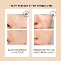Fond de Teint et Poudre Visage Compacte Maquillage pour Femme Marque Blanche