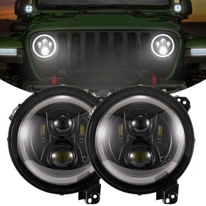 JEEP JL 9 Inch <b>LED</b> <b>Headlights</b> 6000K 15000 Lumens 12V For Retrofit Upgrade - Product Image 1