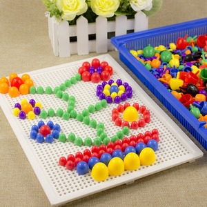 Juguete Educativo Temprano para la Creatividad, 296/352/592 Piezas, Rompecabezas de Clavos de Hongo, Juego de Rompecabezas de Clavos de Hongo para Niños - Product Image 1