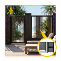 Panneaux de clôture en aluminium entièrement soudés Zhongchang 6063-T5, système de clôture à lattes modernes pour jardin résidentiel, imitation bois, DIY