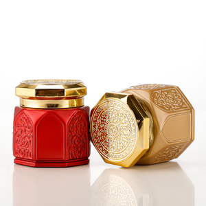 Dubai nghệ tây 150ml lọ thủy tinh có nắp đậy Rỗng Mỹ phẩm bao bì container Blush Vàng nắp thủy tinh kín có thể - Product Image 6