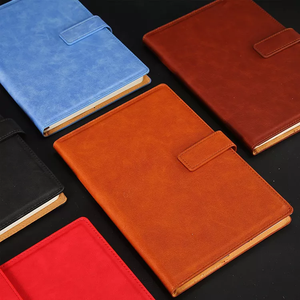 Cahier en <span class=keywords><strong>cuir</strong></span> PU vintage avec logo personnalisé A4 A5 A6 A7, prix d'usine bon marché - Product Image 4