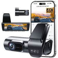 OEM/ODM Kamera Mobil Dash Cam 3.59 inci 4K HD Depan 2K Belakang Lensa Ganda WIFI Pemantau Parkir 24 Jam Perekaman Time-Lapse