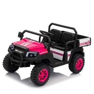 Camion électrique pour enfants à deux places <span class=keywords><strong>avec</strong></span> <span class=keywords><strong>remorque</strong></span>, moteur 4*550, 24V7AH, super puissance, télécommande 2.4G, plastique, alimenté par batterie - Product Image 5