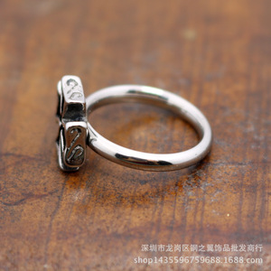 yunnique Fashion <b>Rings</b> <b>Cross</b> Shape 316 Stainless Steel Retro Design For Women Gift Jewelry - Product Image 3