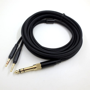 Kabel Audio pengganti untuk Headset Beyerdynamic T1 generasi ke-2 3nd T5 6.35 hingga 3.5mm L R 1.5M konektor XLR - Product Image 2