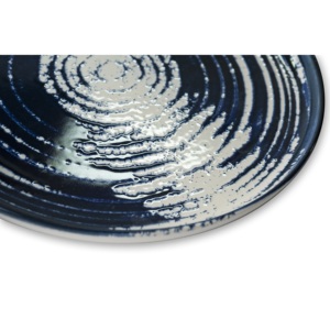 Assiettes à dessert en céramique Excelsa Ermes Nordic, forme minimaliste, 20x2 cm, bleu, lot de 6 assiettes - Product Image 1