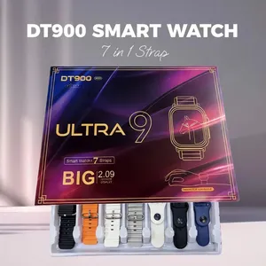 Reloj Inteligente 7 en 1 con Correa DT900, <span class=keywords><strong>Música</strong></span>, Carga Inalámbrica, Llamadas por BT, Monitor <span class=keywords><strong>de</strong></span> Salud y Ejercicio, Reloj Deportivo Inteligente para Hombres y Mujeres - Product Image 1