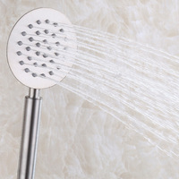 Ensemble de robinetterie de douche et baignoire en acier inoxydable brossé pour la maison avec douchette à main et cartouche céramique