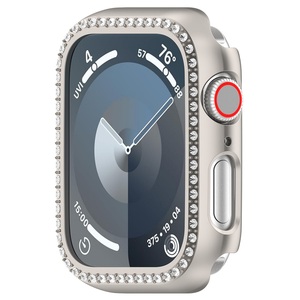 Pour <span class=keywords><strong>Apple</strong></span> <span class=keywords><strong>Watch</strong></span> 8 <span class=keywords><strong>7</strong></span> 6 5 4 38mm 40mm 42mm 44mm 41mm <span class=keywords><strong>45mm</strong></span> Housse de protection creuse en diamant pour PC - Product Image 2