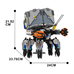 Funbuild Transport Class Machine Shellwalker con Base Horizon Blocks Game Figure Mech Monster Model Building Block - Product Image 6