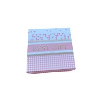 Boîte cadeau rétro pied-de-poule avec estampage pour emballage de rouge à lèvres, parfum, bijoux et cadeaux haut de gamme pour demoiselles d'honneur