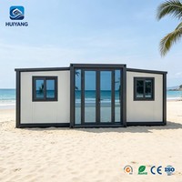 Maison conteneur extensible de 20 pieds, préfabriquée, modulaire, à double aile, pour une assemblage rapide et une vie moderne