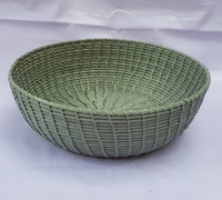 Panier en bambou et rotin tissé à la main, écologique, pour la maison, le rangement, la présentation des fruits, l'organisation de la cuisine, artisanat décoratif fait main au Vietnam