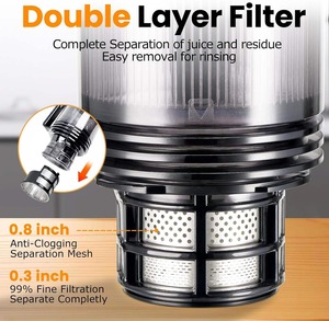 Oem lớn tầm cỡ nước trái cây tự động dư lượng tách trái cây cam rau chậm máy ép trái cây Báo Chí lạnh thương mại máy ép trái cây - Product Image 3