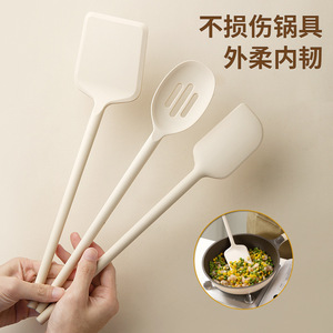 Silicone Spatula And Spoon Kitchenware Set 6 Piece Heat Resistant For Non Stick Pan Pot Baking Cooking Tools - Product Image 2