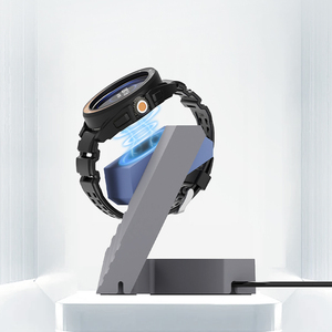 Support de chargeur en silicone géométrique pour Mi Watch S4/S4 Sport/S3/2 Pro/H1 Accessoires pour montres <span class=keywords><strong>Xiaomi</strong></span> Support de bureau pour montres intelligentes - Product Image 3