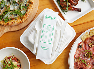 Sinh thái thân thiện compostable PLA dao kéo 7 inch Flatware compostable dao kéo cpla dao nĩa muỗng - Product Image 6