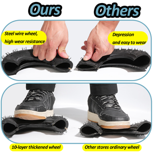 Şişme evrensel tekerlek <span class=keywords><strong>6</strong></span>/ 8 /10 inç hava lastik kauçuk Caster kasnak arabası sessiz ağır tekerlek - Product Image 5