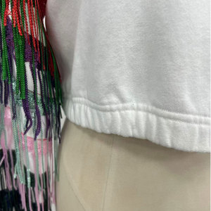 OEM Customized <strong>Sparkly</strong> Sequin Tassel <strong>Jumper</strong> Long Sleeve Casual Crew Neck Pullover Tops Oversized Cropped Sweatshirt for <strong>Women</strong> - Product Image 4