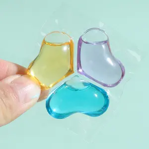 Polyva korea Wholesale free and gentle three chambered clover laundry pods OEM/ODM washing detergent pods