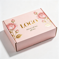 Boîte de beauté rose de luxe avec estampage à chaud, expédition rapide en 72h, boîte de beauté en carton anti-écrasement, vente en gros