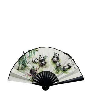 Ventilateur portable en bambou noir, design OEM, double face imprimable et pliable, pour Halloween, sublimation, spectacles - Product Image 2