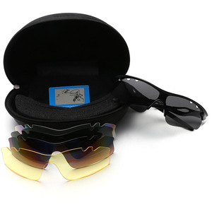 Cycling Sunglasses Polarized <b>PC</b> Lens Windproof Outdoor Sports Glasses <b>Set</b> 9302 - Product Image 3