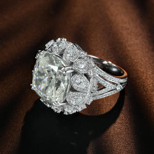 วงแหวนเพทายลูกบาศก์สีเหลืองขนาด5มม. สีเงินสเตอร์ลิง925 - Product Image 4