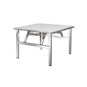 Portable Folding <b>Table</b> 25mm Steel Desktop Square Shape Fully Assembled For Home Outdoor Camping Vending - Product Image 1