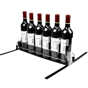 Best Price China Shelf Pusher Products China Hanging Bottle Drink Metal Shelf Pusher System China Glass Shelf Pusher Adjustable