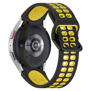 Correa de Reloj Deportiva de Silicona Suave de Doble Color y Liberación Rápida, Repuesto para Samsung Galaxy Watch 3 4 5 6 <span class=keywords><strong>7Pro</strong></span> Classic - Product Image 5