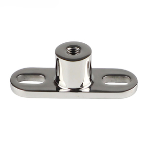 Base de support <span class=keywords><strong>fixe</strong></span> à ressort à gaz en acier inoxydable 304, finition miroir haute brillance, avec support de montant M10 et coussin de pression hydraulique pour camping-car et <span class=keywords><strong>bateau</strong></span> - Product Image 1