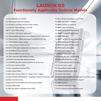 LAUNCH X-431 G5 PROG5 Programmeur IMMO 3-en-1 pour véhicules européens – Prise en charge de la correspondance/programmation des clés, du clonage et de l'écriture des ECU/TCU