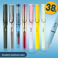 Nachfüllbare Tintenpatrone Wei Zhuang Mehrfarbiger Goldspitzen-Kunststoff-Füllfederhalter für Grundschüler Ergonomisches Design