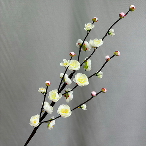 Flores decorativas de flor de ciruelo de <span class=keywords><strong>Chimonanthus</strong></span> Praecox artificiales de una sola rama para graduación Día DE LA MADRE Navidad Halloween - Product Image 6