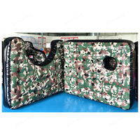 Bunker tactique gonflable étanche avec fixation par crochets pour paintball, tir à l'arc et entraînement d'airsoft