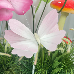 Encantador conjunto de flores y mariposas de papel para bodas caprichosas, fiestas de cuentos de hadas y cambios de imagen en el hogar de ensueño - Product Image 4