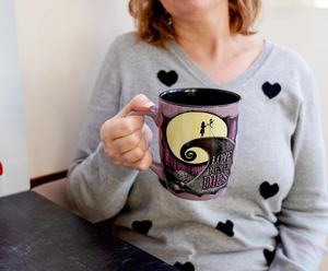 Mug en céramique sans BPA <span class=keywords><strong>de</strong></span> 25 onces 'Love Never Dies' <span class=keywords><strong>de</strong></span> Nightmare Before Christmas, grande tasse à café pour espresso, boissons à la caféine, maison - Product Image 4