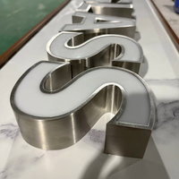 Waterproof 3D LED Channel Letters Outdoor Advertising Signboard Front-lit Acrylic Storefront Sign for Business Shop Branding