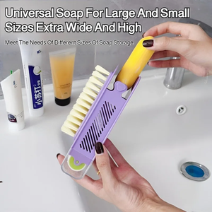 Boîte à <span class=keywords><strong>savon</strong></span> multifonctionnelle Boîte à <span class=keywords><strong>savon</strong></span> portable antidérapante avec rouleau à brosse Outil créatif <span class=keywords><strong>de</strong></span> stockage <span class=keywords><strong>de</strong></span> <span class=keywords><strong>savon</strong></span> - Product Image 3