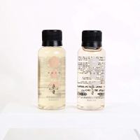Kit d'articles de toilette jetables de luxe pour hôtel, 30 ml, flacon de voyage miniature en PET transparent avec bouchon à vis pour shampoing, gel douche, après-shampoing